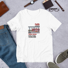 Load image into Gallery viewer, Unisex Cotton T-shirt white | Faith train