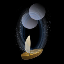 Load image into Gallery viewer, Stylish Tote Bag B Black 2sides | Wind & waves