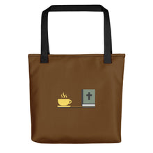 Load image into Gallery viewer, Stylish Tote Bag B Brown 2sides | Words & coffee