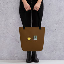 Load image into Gallery viewer, Stylish Tote Bag B Brown 2sides | Words & coffee