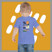 Load image into Gallery viewer, Toddler Short Sleeve Tee w/2sided print | Lion in school