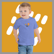 Load image into Gallery viewer, Toddler Short Sleeve Tee w/2sided print | Lion in school