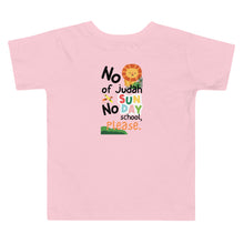 Load image into Gallery viewer, Toddler Short Sleeve Tee w/2sided print | Lion in school
