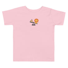 Load image into Gallery viewer, Toddler Short Sleeve Tee w/2sided print | Lion in school