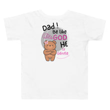 Load image into Gallery viewer, Toddler Girl Short Sleeve Tee/2 sided print | Be like God