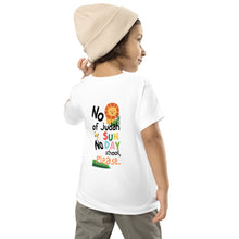 Load image into Gallery viewer, Toddler Short Sleeve Tee w/2sided print | Lion in school