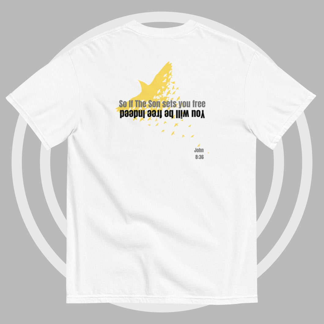 Men Comfort T-shirt white  | Set Free