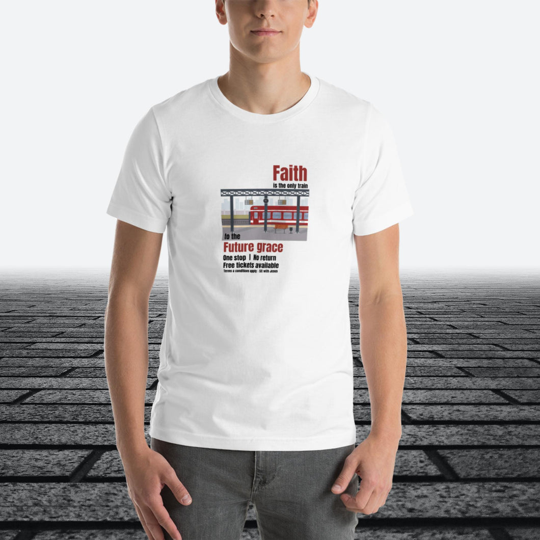 Unisex Cotton T-shirt white | Faith train
